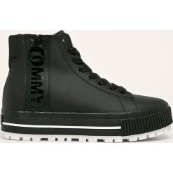Tommy Jeans - Buty. Czarne buty sportowe damskie Tommy Jeans, bez wzorów, z jeansu, sportowe. Za 429,90 zł.