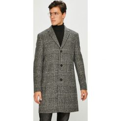 Calvin Klein - Płaszcz. Szare płaszcze męskie Calvin Klein, bez wzorów, z poliesteru, klasyczne, bez kaptura. W wyprzedaży za 799,90 zł.