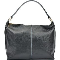 Torebki klasyczne damskie: Skórzana torebka w kolorze czarnym – (S)44 x (W)26 x (G)13 cm