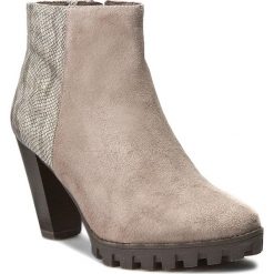 Botki TAMARIS - 1-25309-27 Taupe Comb 344. Brązowe botki damskie skórzane marki Tamaris, na obcasie. W wyprzedaży za 219,00 zł.