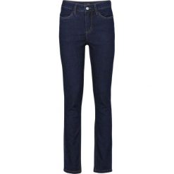 Dżinsy ze stretchem bonprix ciemnoniebieski denim. Czarne jeansy damskie marki bonprix, z denimu. Za 109,99 zł.