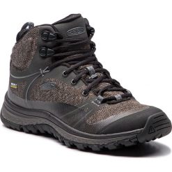 Trekkingi KEEN - Terradora Mid Wp 1019874 Raven/Gargoyle. Szare trapery damskie Keen, z tworzywa sztucznego, bez obcasa, bez zapięcia. W wyprzedaży za 259,00 zł.