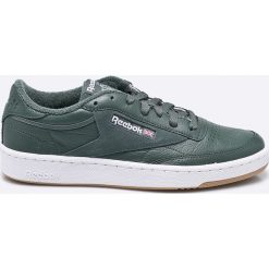 Reebok Classic - Buty Club C 85 Estl. Zielone buty sportowe męskie Reebok Classic, ze skóry, na sznurówki, reebok classic. W wyprzedaży za 199,90 zł.