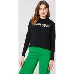 Bluzy damskie: Wrangler Bluza z kapturem Crop Kabel – Black