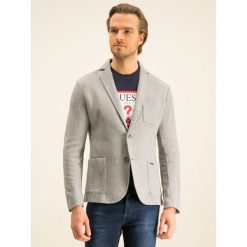 Marynarka Guess M01N24 K9EL0. Szare marynarki męskie Guess, xxl, z aplikacjami, z bawełny, casualowe. W wyprzedaży za 419,00 zł.