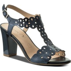 Rzymianki damskie: Sandały CAPRICE - 9-28312-20 Navy Metallic 890
