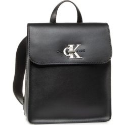 Plecak CALVIN KLEIN JEANS - Flap BP30 K60K606850 BDS. Czarne plecaki damskie Calvin Klein Jeans, bez wzorów, z jeansu. Za 699,00 zł.