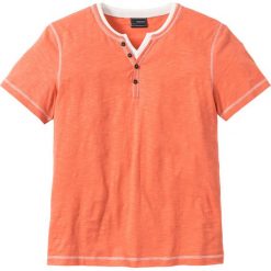 T-shirt w optyce 2 w 1 bonprix pomarańczowy. Pomarańczowe koszulki męskie bonprix, s, bez wzorów, bez kołnierzyka. Za 44,99 zł.