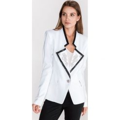 Just Cavalli Marynarka Biały. Białe kurtki damskie Just Cavalli, s, bez wzorów, z elastanu, bez kaptura. Za 3038,95 zł.