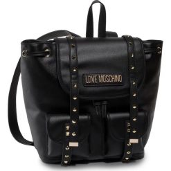 Plecak LOVE MOSCHINO - JC4078PP1ALL100A Nero. Czarne plecaki damskie Love Moschino, bez wzorów, ze skóry ekologicznej. W wyprzedaży za 659,00 zł.