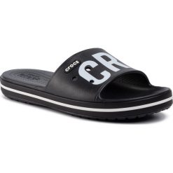 Klapki CROCS - Crocsband III Printed Side 206003 Black/White. Czarne klapki damskie Crocs, bez wzorów, z tworzywa sztucznego, bez obcasa. W wyprzedaży za 139,00 zł.