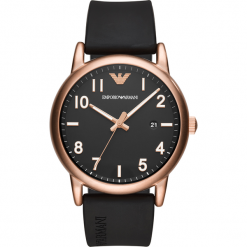 Zegarek EMPORIO ARMANI - Luigi AR11097 Black/Rose Gold. Czarne zegarki męskie Emporio Armani. Za 809,00 zł.