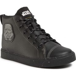 Sneakersy CLARKS - CityStormHi K 261494517 Black. Czarne trampki chłopięce Clarks, bez wzorów, ze skóry, bez zapięcia. W wyprzedaży za 179,00 zł.