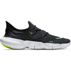 Buty Nike Free RN 5.0 M Biało-Czarne. Czarne buty sportowe męskie Nike, z tkaniny, bez zapięcia, do biegania. Za 369,99 zł.