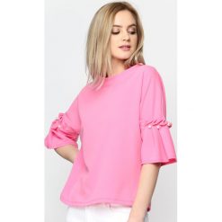 Ciemnoróżowa Bluzka Romantic Way. Czerwone bralety damskie marki Born2be, s. Za 59,99 zł.