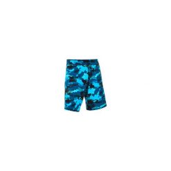 Szorty pływackie długie 100 CAMO męskie. Niebieskie spodenki i szorty męskie NABAIJI, m, bez wzorów, z elastanu, długie. Za 79,99 zł.