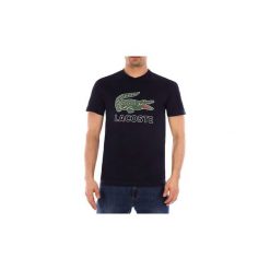 T-shirty z krótkim rękawem Lacoste TH 6386. Niebieskie t-shirty męskie Lacoste, s, bez wzorów, bez kołnierzyka, krótkie. Za 286,15 zł.