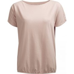T-shirt damski TSD609 - jasny róż - Outhorn. Różowe koszulki damskie Outhorn, na imprezę, bez wzorów, bez kołnierzyka, bez rękawów. W wyprzedaży za 29,99 zł.