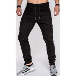 SPODNIE MĘSKIE JOGGERY P391 - CZARNE. Czarne joggery męskie Ombre Clothing. Za 53,00 zł.