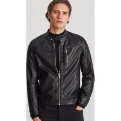 Kurtka typu biker - Czarny. Czarne kurtki męskie Reserved, s, bez wzorów, bez kaptura. Za 279,99 zł.