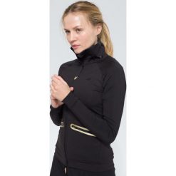 Bluzy damskie: Bluza treningowa damska BLDF100 – czarny – 4F