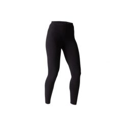 Legginsy slim Gym & Pilates 100 Stretch damskie. Czarne legginsy marki DOMYOS, xs, z elastanu. Za 19,99 zł.