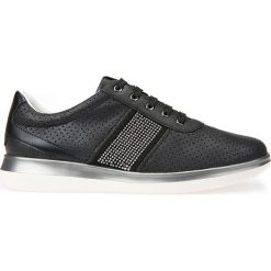 Półbuty GEOX D GOMESIA. Czarne creepersy damskie Geox, ze skóry. Za 219,90 zł.