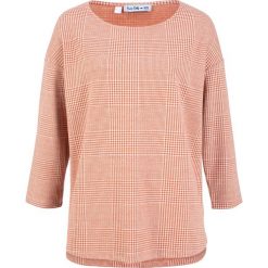 Shirt z kolekcji Maite Kelly bonprix czerwony kwarc - biały w kratę. Pomarańczowe koszulki damskie bonprix, bez wzorów, bez kołnierzyka. Za 89,99 zł.