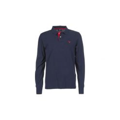 Koszulki polo z długim rękawem Gant CONTRAST COLLAR PIQUE. Niebieskie koszulki męskie GANT, s, bez wzorów, z długim rękawem. Za 275,40 zł.