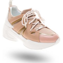 SNEAKERSY Liu Jo. Różowe sneakersy damskie Liu Jo, ze skóry. Za 517,30 zł.