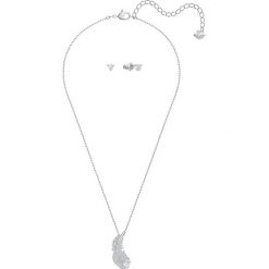 Swarovski - Naszyjnik i kolczyki Nice. Szare kolczyki damskie Swarovski, z kryształem, srebrne. W wyprzedaży za 269,90 zł.