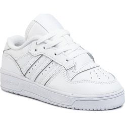 Buty adidas - Rivalry Low C EF7108 Ftwwht/Ftwwht/Cblack. Białe półbuty dziewczęce Adidas, na sznurówki. Za 249,00 zł.