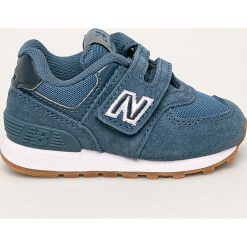 New Balance - Buty dziecięce IV574PRN. Niebieskie trampki chłopięce New Balance, bez wzorów, ze skóry, sportowe, bez zapięcia. Za 199,90 zł.