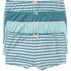 Figi maxi "french" (4 pary) bonprix jasnoróżowy + matowy kobaltowy w paski. Różowe majtki damskie bonprix, w paski. Za 39,96 zł.