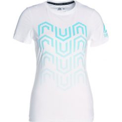 Reebok Tshirt z nadrukiem white. Białe t-shirty damskie Reebok, s, z nadrukiem, z elastanu. W wyprzedaży za 135,20 zł.