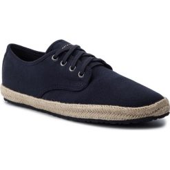Espadryle TOMMY HILFIGER - Canvas Lace Up Espadrille FM0FM02254 Midnight 403. Niebieskie espadryle męskie z materiału. W wyprzedaży za 199,00 zł.