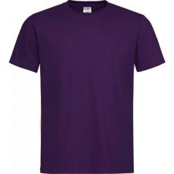 Fioletowy Bawełniany T-Shirt Męski Bez Nadruku -STEDMAN- Koszulka, Krótki Rękaw, Basic, U-neck TSJNPLST2000deepberry. Fioletowe koszulki męskie Stedman, m, z nadrukiem, z bawełny, casualowe, bez kołnierzyka, krótkie. Za 24,00 zł.