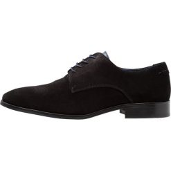 Brett & Sons Eleganckie buty noir/blue. Czarne buty wizytowe męskie marki Brett & Sons, ze skóry, na sznurówki. Za 549,00 zł.