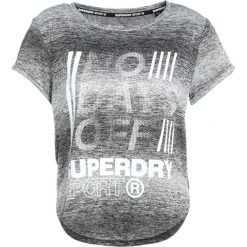 Topy sportowe damskie: Superdry SPORT FITSPIRATION OMBRE Tshirt z nadrukiem black/white