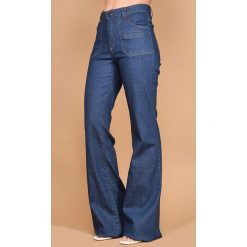 Dżinsy - Comfort fit - w kolorze granatowym. Niebieskie jeansy damskie Gerard Darel, w paski, klasyczne, z podwyższonym stanem. W wyprzedaży za 175,95 zł.