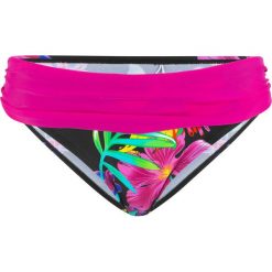 Figi bikini bonprix czarny z nadrukiem. Czarne stroje kąpielowe damskie bonprix, z nadrukiem. Za 29,99 zł.
