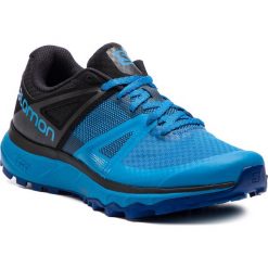 Buty SALOMON - Trailster 404878 27 W0 Indigo Bunting/Black/Indigo Bunting. Niebieskie buty męskie do biegania marki Salomon, ze skóry ekologicznej. Za 429,00 zł.