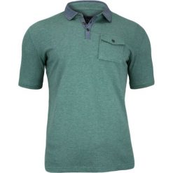 Zielona Koszulka Polo z Kieszonką - 100% BAWEŁNA - Chiao, Męska TSCHIAOM1101GREEN. Żółte koszulki męskie Chiao, m, z bawełny. W wyprzedaży za 59,00 zł.