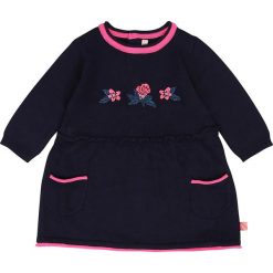 Sukienka w kolorze granatowym. Niebieskie sukienki niemowlęce Billieblush & Billybandit, z haftami, z bawełny, bez rękawów, midi, rozkloszowane. W wyprzedaży za 92,95 zł.