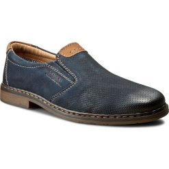 Półbuty LASOCKI FOR MEN MI229-16059. Niebieskie półbuty męskie Lasocki For Men, bez wzorów, ze skóry, bez zapięcia. W wyprzedaży za 89,98 zł.