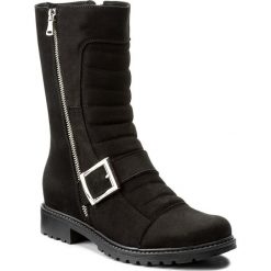 Botki OLEKSY - 127 489. Czarne buty zimowe damskie Oleksy, ze skóry, na obcasie. W wyprzedaży za 279,00 zł.