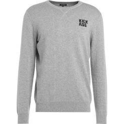 Swetry klasyczne męskie: Ron Dorff KICK ASS Sweter grey melange
