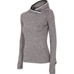 Bluzy damskie: Bluza treningowa damska BLDF105 – szary melanż