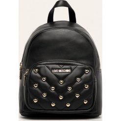 Love Moschino - Plecak. Czarne plecaki damskie Love Moschino, bez wzorów, ze skóry ekologicznej. W wyprzedaży za 679,90 zł.