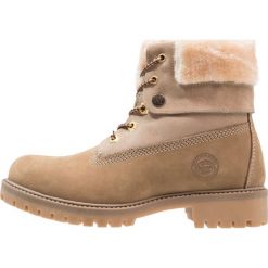Darkwood Botki sznurowane beige. Brązowe buty zimowe damskie Darkwood, z materiału, na sznurówki. W wyprzedaży za 335,20 zł.
